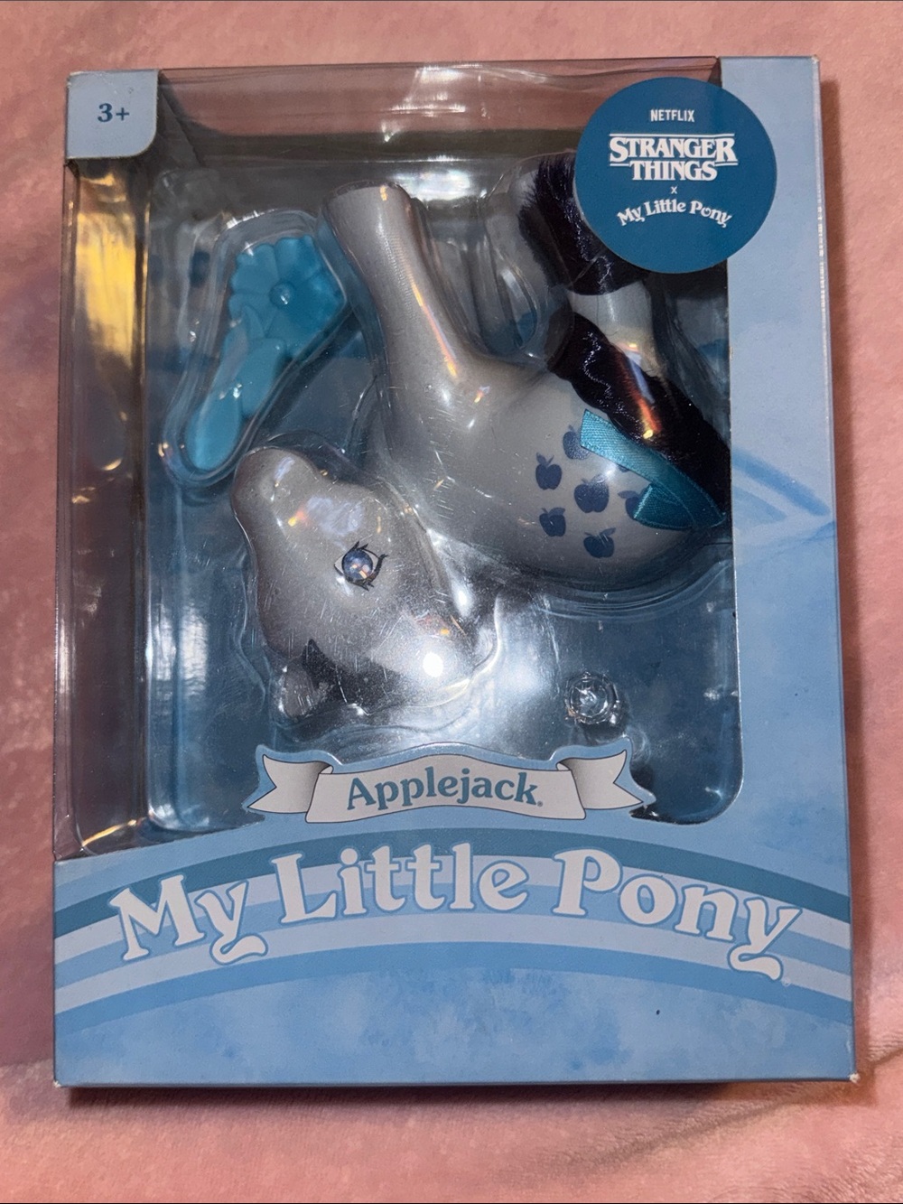 Netflix Stranger Things x My Little Pony Applejack Pet Toy Upside Down Dustin